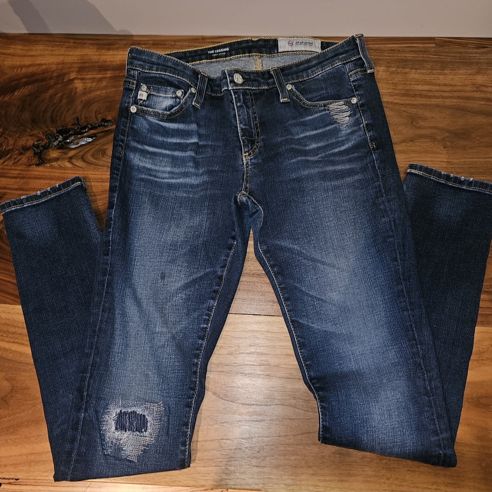 AG Adriano Goldschmied Womens Dark Blue Jeans